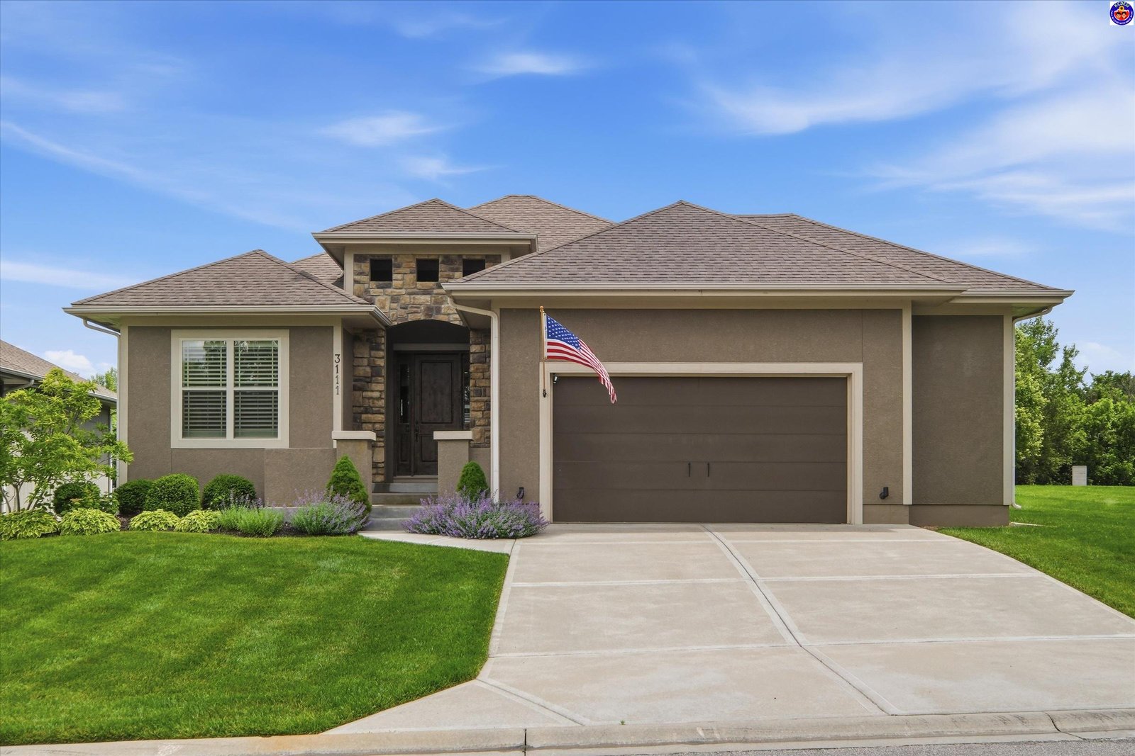 Elegant Reverse 1.5 Story in Piper Schools District — Steps from the Future Chiefs Stadium