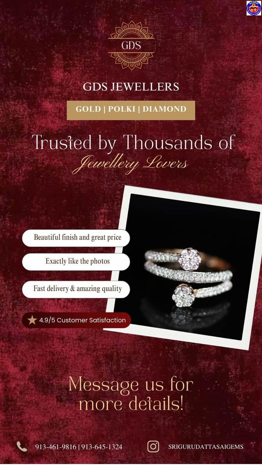 GDS Jewellers — Kansas City’s Trusted Destination for Gold, Polki & Diamond Jewellery