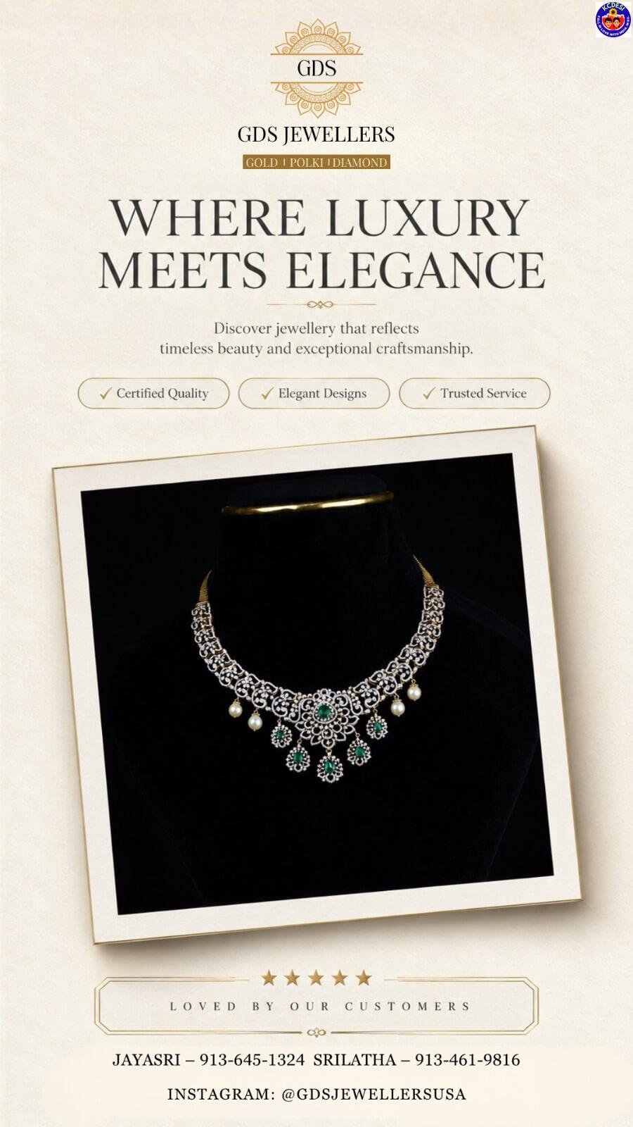 GDS Jewellers — Kansas City’s Trusted Destination for Gold, Polki & Diamond Jewellery