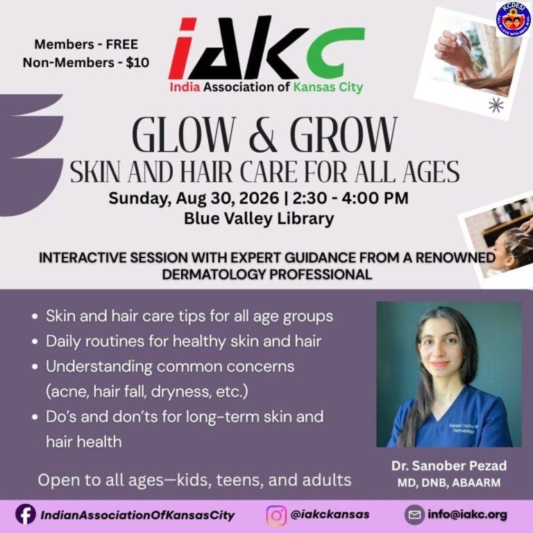 An Interactive Session On Skin & Hair Care With Dr. Sanober Pezad – 08/30