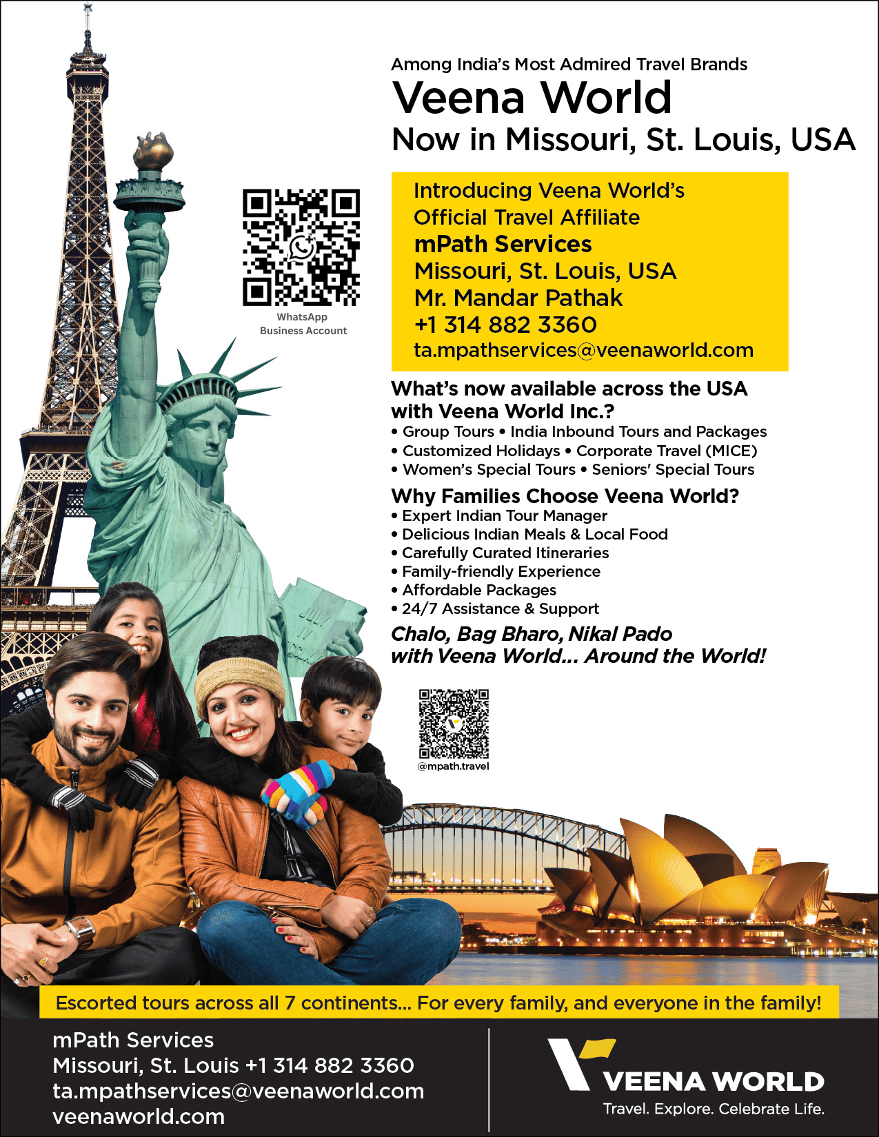 mPath Services – Official Veena World USA Travel Affiliate
