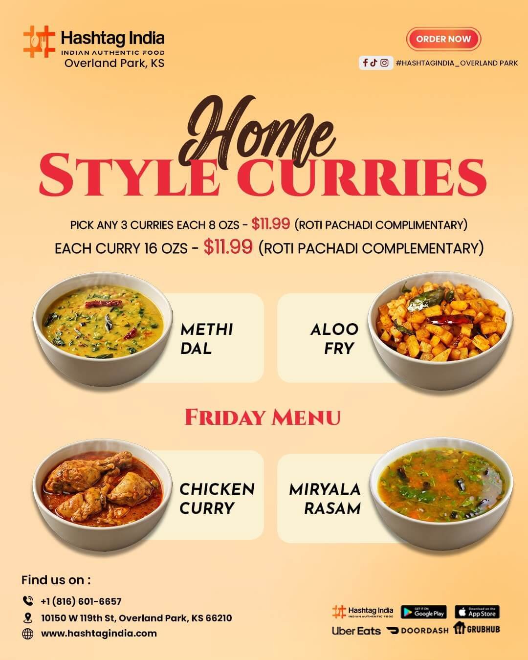 Hashtag – Fri weekly specials