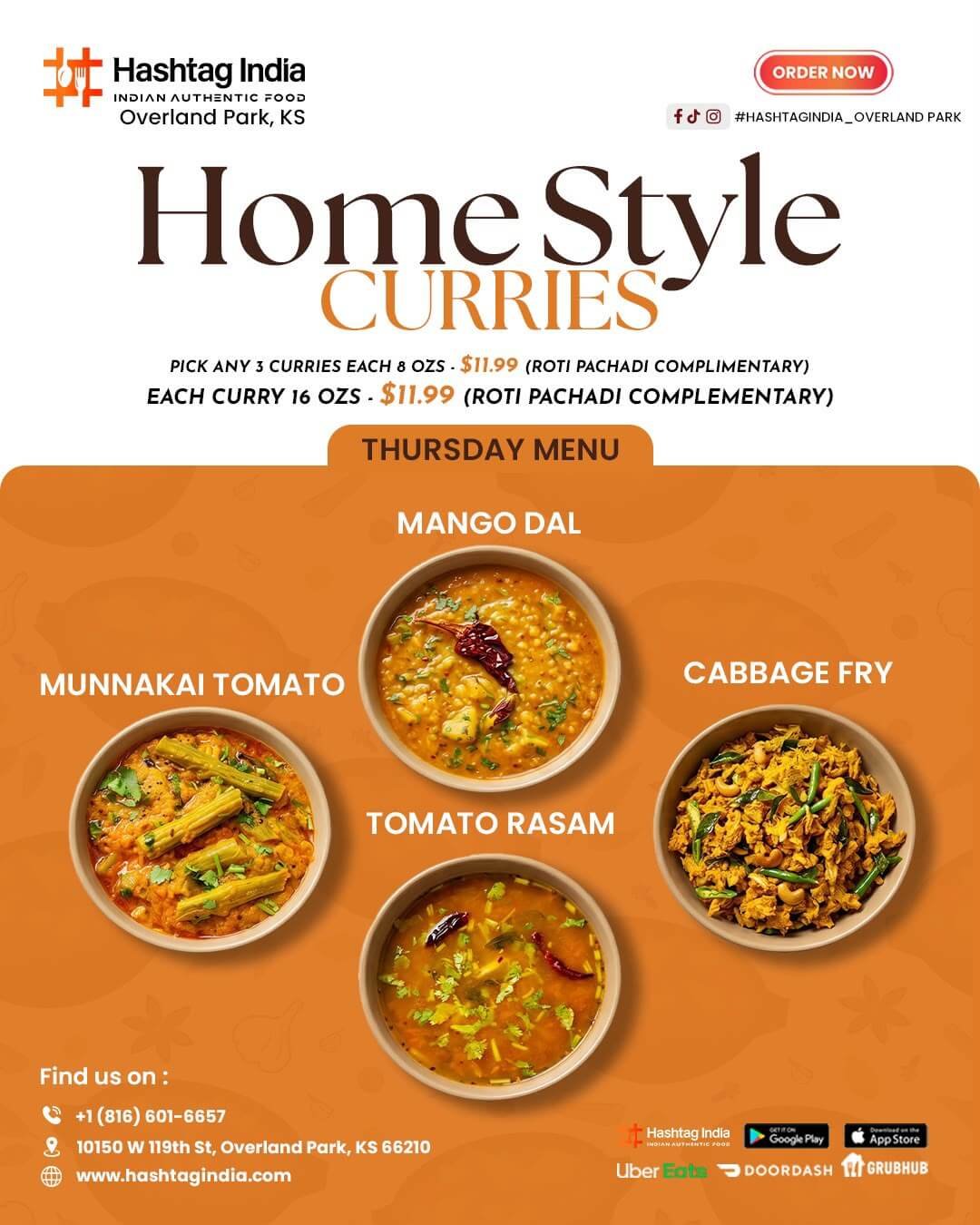 Hashtag – Thu weekly specials
