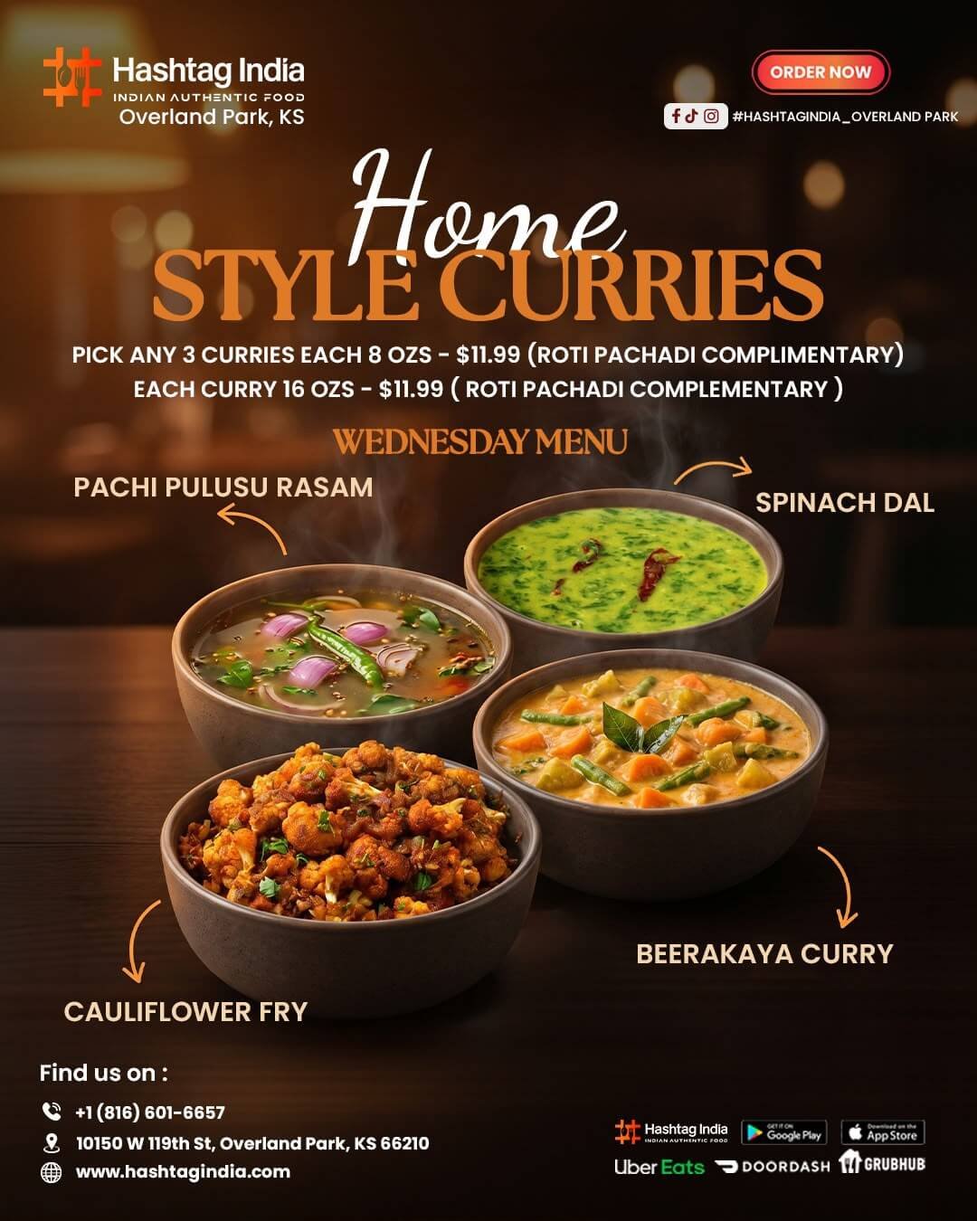 Hashtag – Wed weekly specials