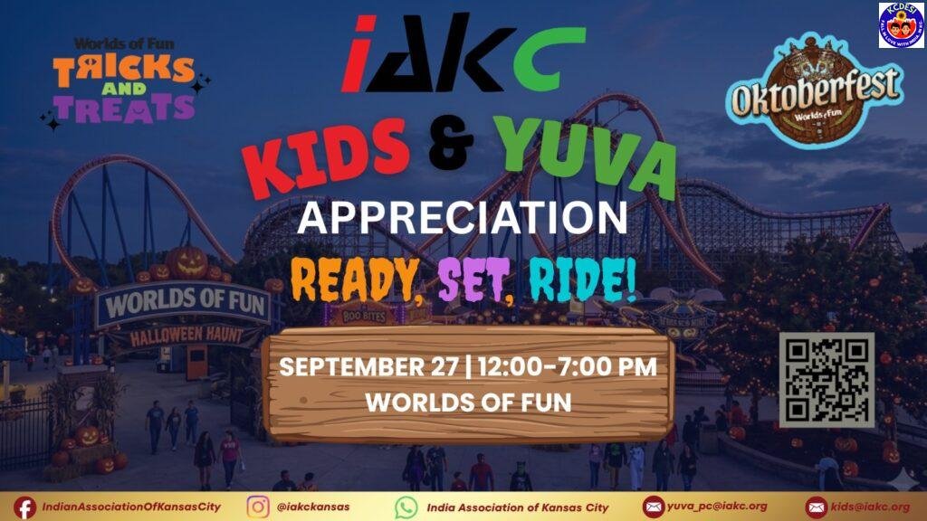 KIDS & YUVA Appreciation – Worlds of Fun – Ready, Set, Ride – 09/27