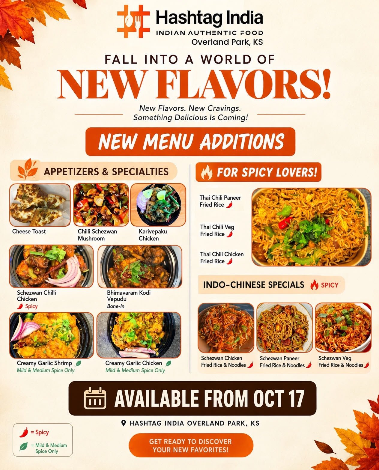 Hashtag Temp Till 10/24 weekly specials