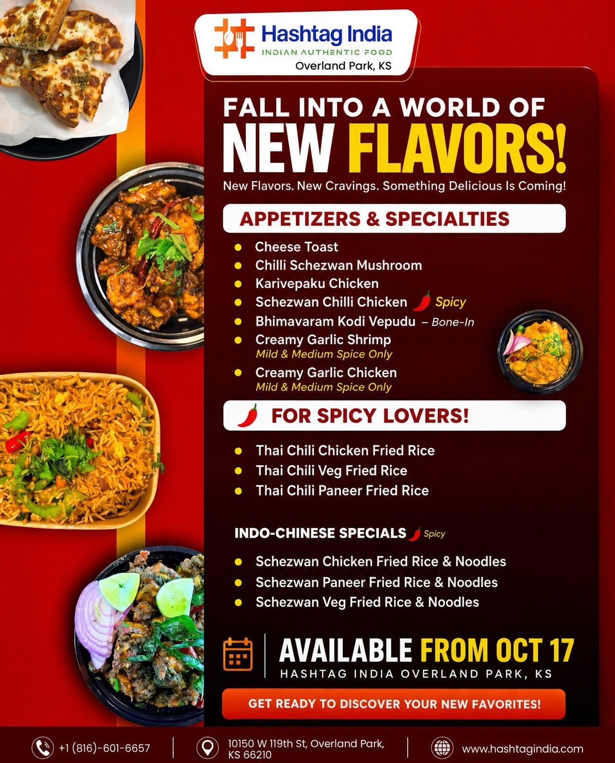 Hashtag temp till 10/24 weekly specials
