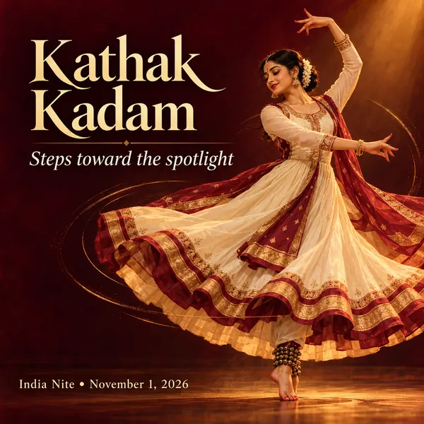 Kathak Kadam Shares Student Milestones: India Nite Prep, Fellowship Wins, and a Portfolio Showcase