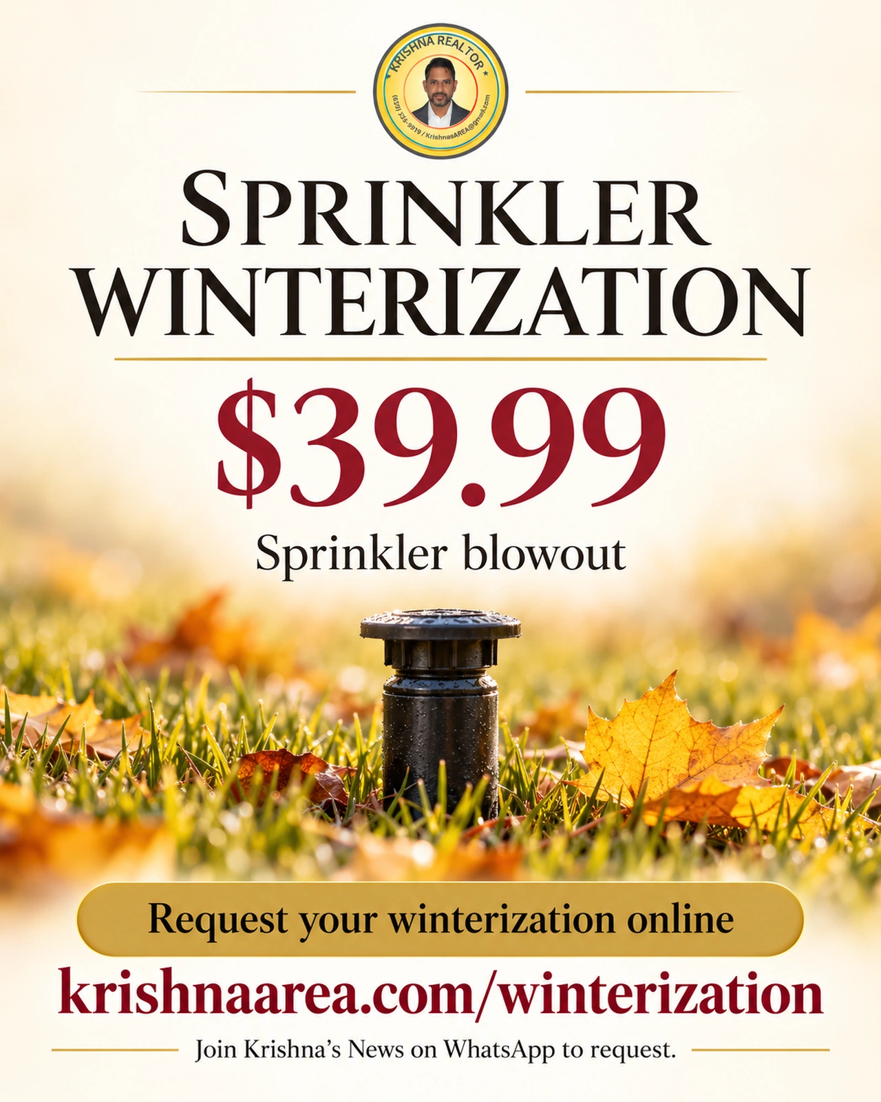 Krishna Winterization weekly specials