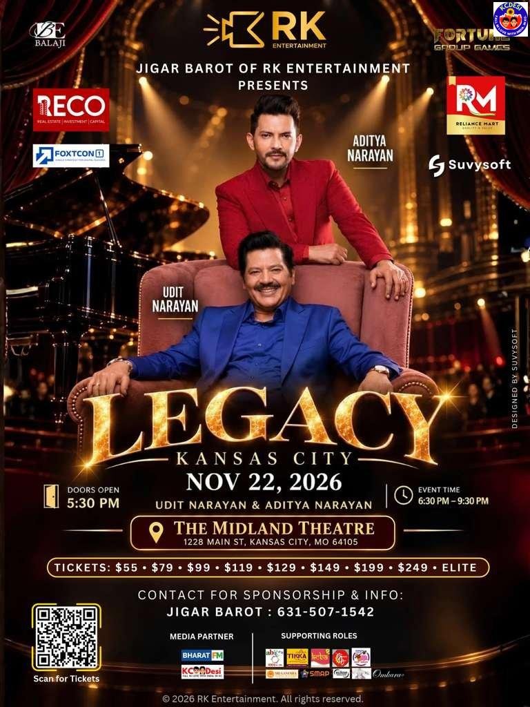 Udit Narayan – Aditya Narayan – Legacy Tour – 11/22